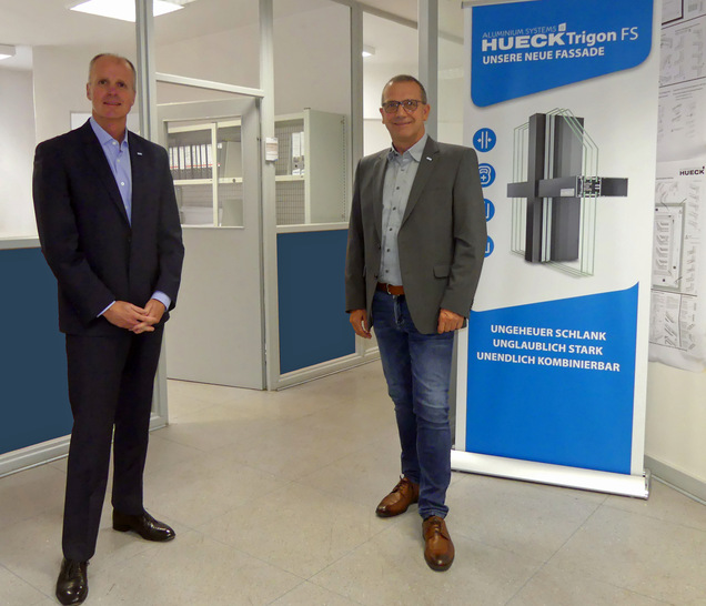 Thomas Polonyi, Geschäftsführer der Hueck Gruppe (l.) und Bernd Durner,  Vertriebsleiter
National (r.) - © Hueck
