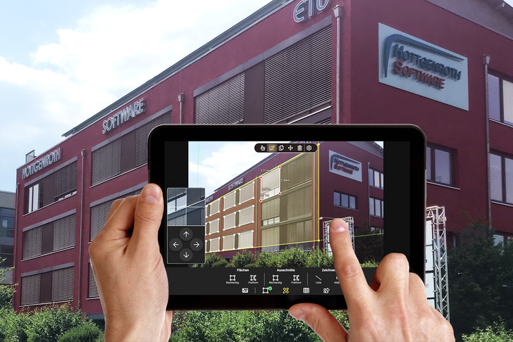 Ebenen-Bestimmung über das Gitternetz und Festlegen eines Referenzmaßes