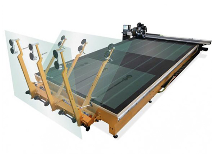 Die Rubi 403VAC-6 ist eine vollautomatische Zuschnitt-Lösung, die mit einem automatischen Lager- und Ladesystem kombiniert ist.