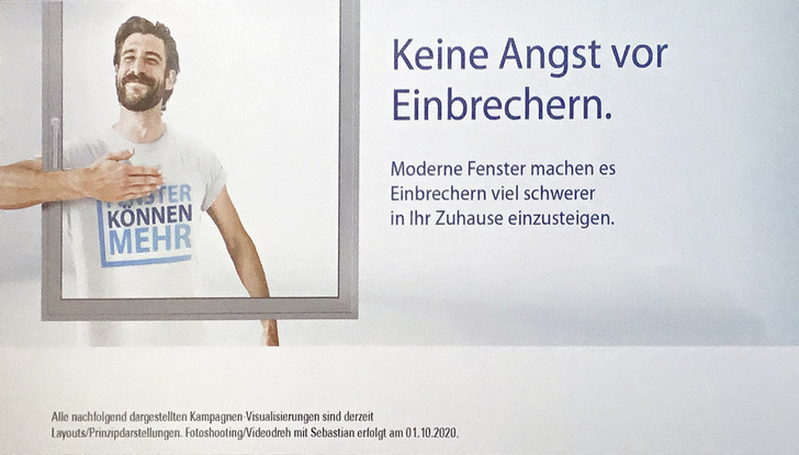 Sebastian soll der Kampagne sein Gesicht geben – das Modell steht für viele Schwerpunktthemen bereit.