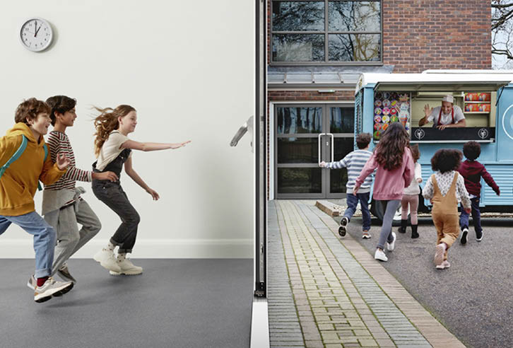 Die Anti-Panik-Verriegelungen Winkhaus panicLock AP4 sichern ein- und zweiflügelige Außentüren für Flucht- und Rettungswege.