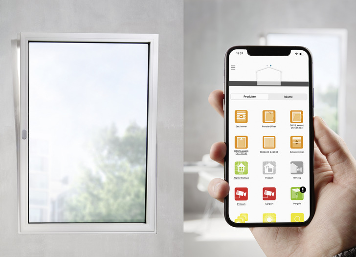 Spielend leichte Bedienung: Ab sofort lassen sich die smarten motorischen Antriebe von Siegenia in TaHoma integrieren.