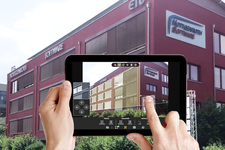 Ebenen-Bestimmung über das Gitternetz und Festlegen eines Referenz­maßes