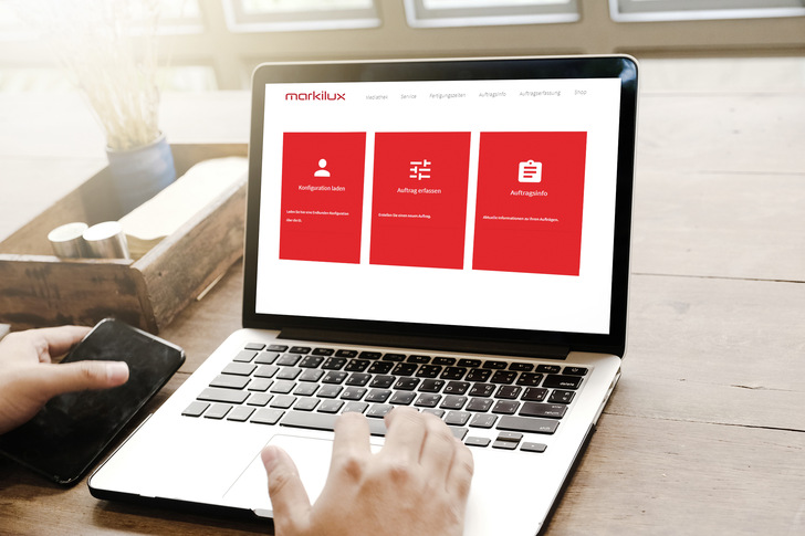 Markisenhersteller markilux ermöglicht seinen Fachpartnern, neue Aufträge ab jetzt auch digital auf der „pro.markilux-Website“ des Unternehmens zu erfassen. - © Foto: Markilux
