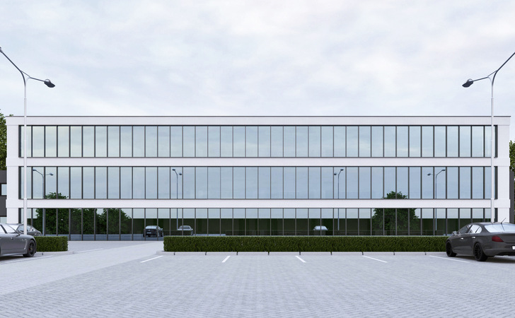 Die aus jedem Blickwinkel farblich neutrale Optik der sunbelt A51 Beschichtung lässt gerade auch große Fassaden noch harmonischer wirken.