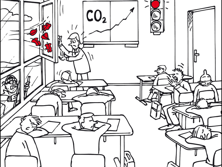 Richtige Fensterlüftung im Klassenzimmer ist in Zeiten der Corona-Pandemie das Mittel der Wahl