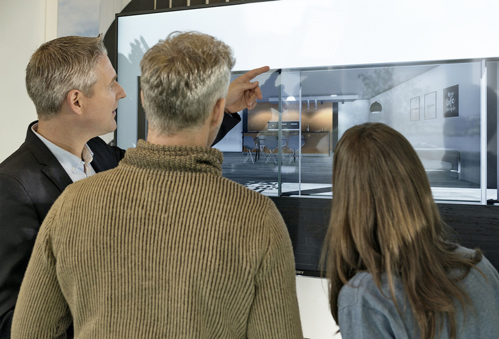 Der Schüco Product Configurator veranschaulicht das Produktportfolio für Bauherren als personalisierte Systemlösung.