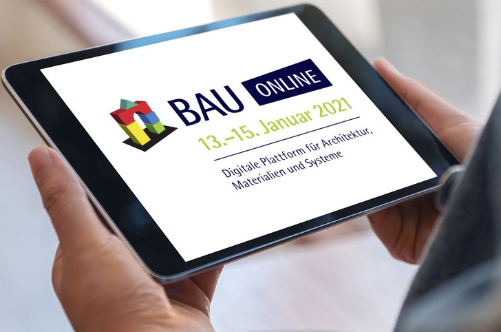Für die Teilnahme an der BAU ONLINE ist vorab eine ­kostenlose Registrierung auf www.bau-muenchen.com notwendig. - © Foto: Messe München
