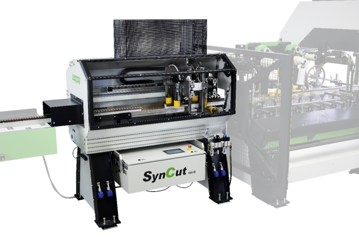 SynCut 150G – Trennsystem für PVC-Profile inkl. Doppelschnitt-Funktion - © Foto: düspohl Maschinenbau GmbH
