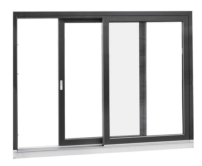 Kunststoff-Hebeschiebetür mit Acryl-Beschichtung.