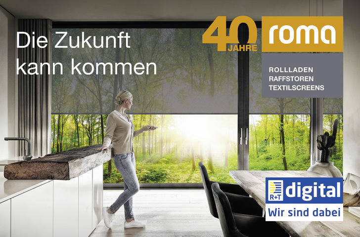 The motto of the R+T digital trade fair at Roma is “The future can come”.