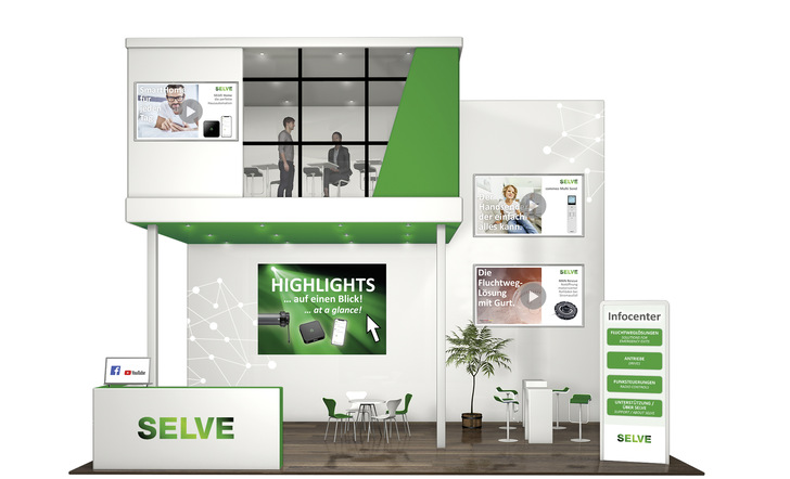 So schaut er aus, der virtuelle Messestand zur R+T 2021: Hier können sich Fach­besucher per Klick verschiedene Videoclips zu den Produktinnovationen anschauen.