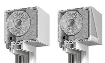 Der Rollladenkasten Protex 2.0 eignet sich dank der schraubenlos patentierten Klipsverbindung für eine schnelle Montage. 