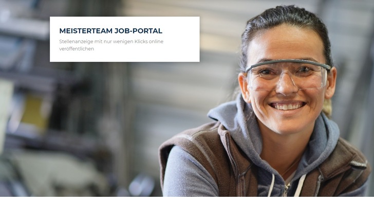 Seit Anfang Februar kann das neue "Jobportal" des Meisterteams genutzt werden. - © Meisterteam
