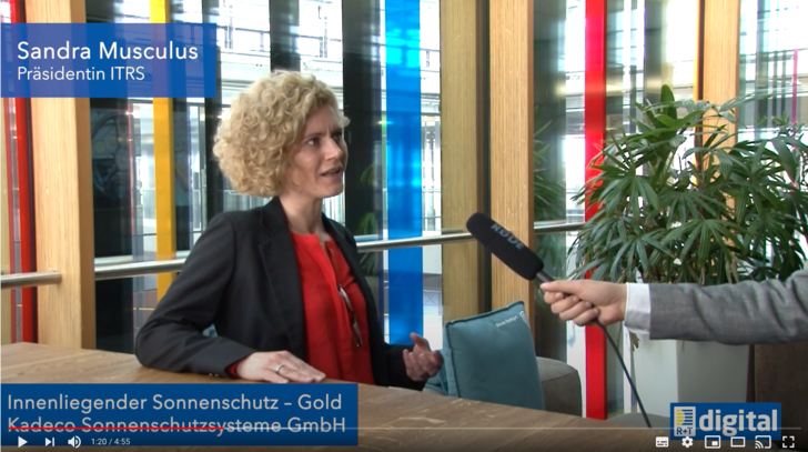 Unsere Branche lebt, sagt Laudatorin und ITRS-Präsidentin Sandra Musculus zum R+T Innovationspreis und zeigt sich begeistert von der Innovationskraft der Preisträger.