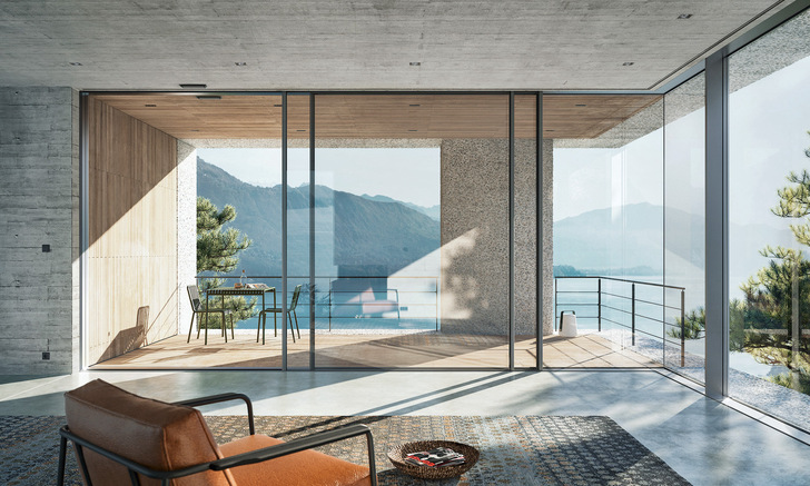 Großformatige Fenster mit filigraner Optik liegen im Trend.