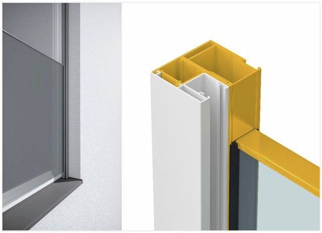 Die Glasabsturzsicherung integriert im ­Rollladenvorbau vereint hohe Sicherheit und optischen Anspruch.