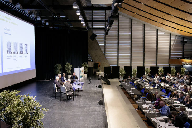 Die windays fanden traditionell immer in Biel statt. Zum 10. Jubiläum wurde die Veranstaltung pandemiebedingt ins Internet verlegt. - © Foto: BFH Biel
