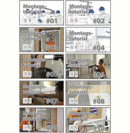 Die Montagetutorials ­zeigen die einzelnen Schritte für ­eine erfolgreiche Planung und Montage von Fenstern.