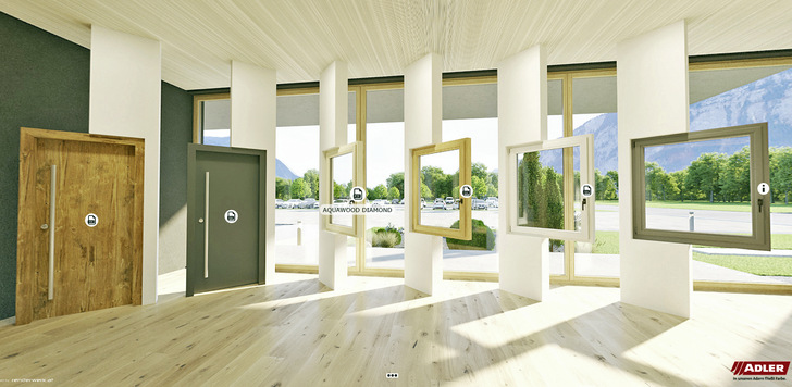 Der virtuelle Schauraum gibt einen Überblick über das Produktsortiment von Adler und lädt ein zum Stöbern und Entdecken, zum Informieren und Inspirieren.