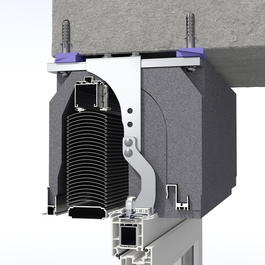 Alle Optionen in einem System: Rollladen, Raffstore und Sun-Tex.