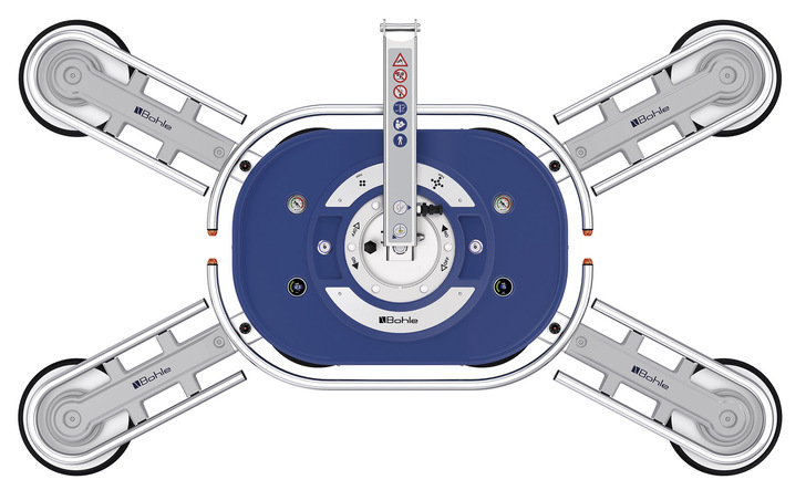 Die vier modularen Steckarme des Liftmaster Quadro erlauben es, die Tragkraft der Hebers bei Bedarf zu verdoppeln.