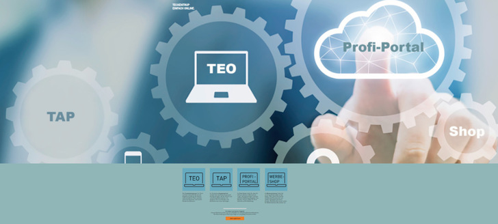 Teckentrup einfach online. Mit einem LogIn auf vier Anwendungen zugreifen.