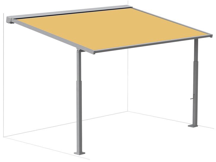 Bei der Eleganza protect gibt es durch die Seitensaumführung keinen Stoffspalt zwischen Führungsschiene und Behang.