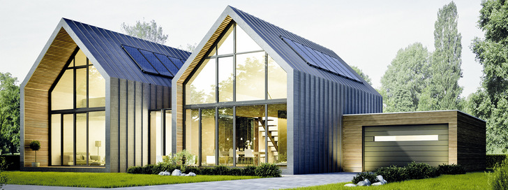 Der richtige Matt-Look für moderne Wohnhausarchitektur – vom Fensterprofil bis zum Garagentor. - © Foto: Continental
