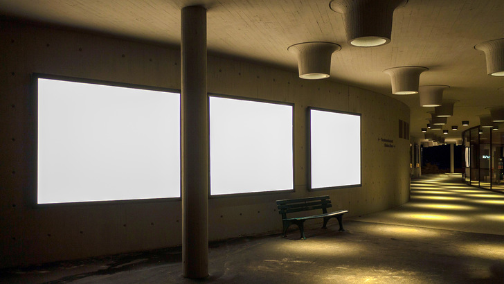 Die Lightpanels dienen hie als Beleuchtung, können jedoch auch mit Bildern und Text „bespielt“ werden.