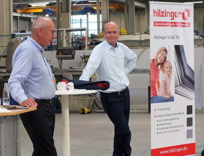 Helmut Hilzinger (links) und Ralph Brinkhaus in der Fragerunde.