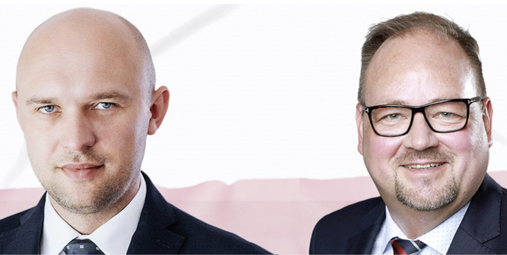Michał Siergiejewicz (i.) und Thomas Wellendorf sind die Geschäftsführer der neuen Hegla Niederlassung in Polen.