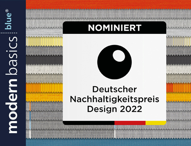 Nominiert für den Deutschen Nachhaltigkeitspreis: Die Kollektion modern basics blue.