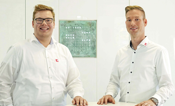 Moritz Ebert (l., Mitglied in der 3E-Geschäftsleitung) und Vertriebsleiter Heiko ­Steffens.