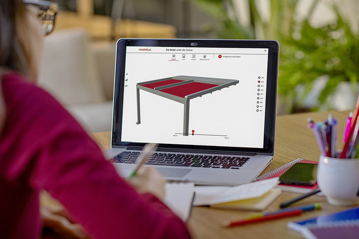 Sich online zu informieren und offline zu kaufen, ist die Devise von Markisen­experte markilux. So helfen nützliche Onlinetools dabei, als Endkunde eine Markise nach Wunsch zu konfigurieren und über einen Fachhändler betreut zu werden.