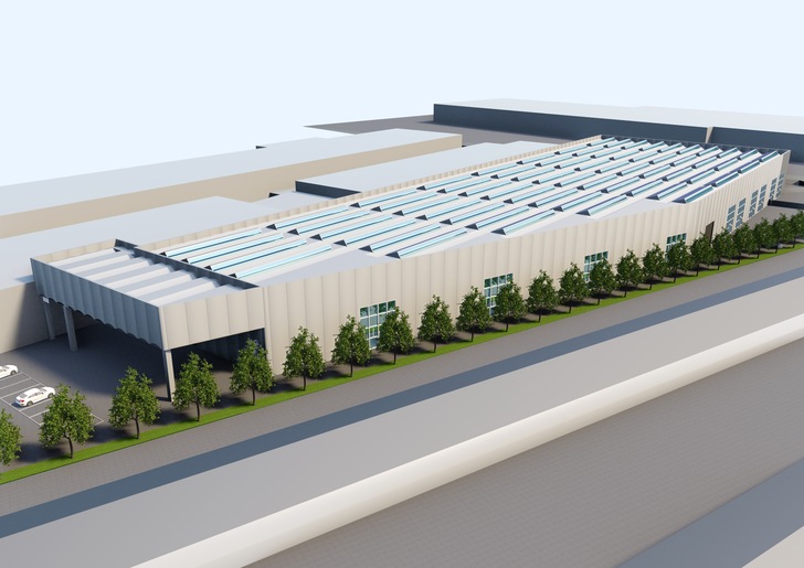Das neue Finstral-Werk in Oppeano wird nach eigenen Angaben die "modernste und nachhaltigste Isolierglas-Fertigungsanlage Europas." - © Finstral
