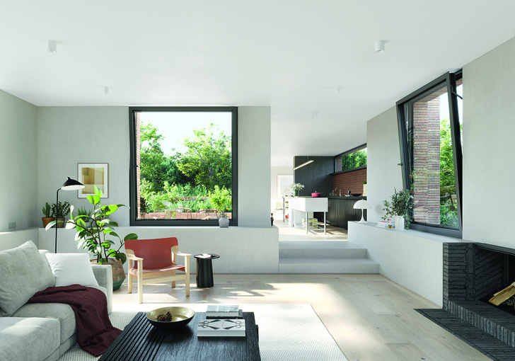 Komfortabel, sicher und funktional: Schüco Aluminiumfenster bieten dank eines neuen Beschlagsystems jetzt auch in gekipptem Zustand Einbruchhemmung – bis von der Polizei empfohlenen Widerstandsklasse RC 2.