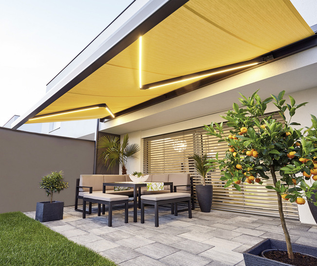 Die Kassettenmarkisen wurden mit dem Plus X Award ausgezeichnet. Die Produktreihe überzeugte die Fachjury in den Kategorien High Quality, Design, Bedienkomfort und Funktionalität.