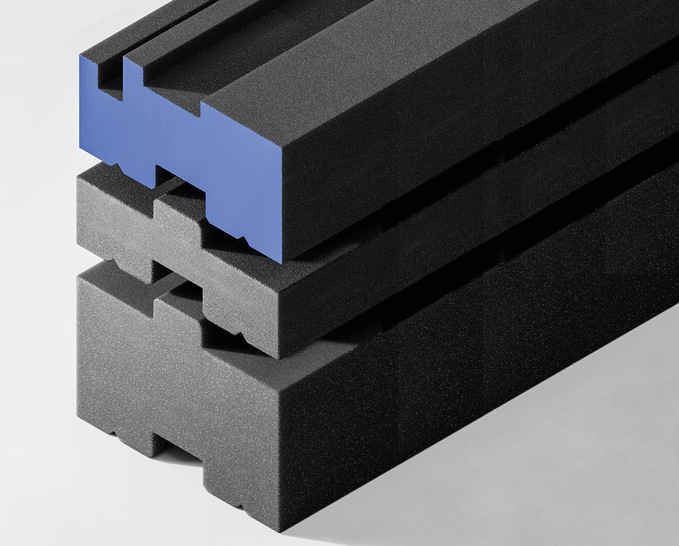 Insufox-Elemente verbunden im praktischen Nut-Feder-Prinzip