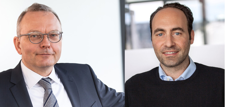 Für IFN-Miteigentümer Christian Klinger (l.) ist die Akquisition von Deutschlands Nummer Eins im Online-Fensterhandel der nächste logische Schritt der IFN-Wachstumsstrategie. Rechts:  Philipp Neuffer, CEO der Neuffer Fenster + Türen GmbH.   