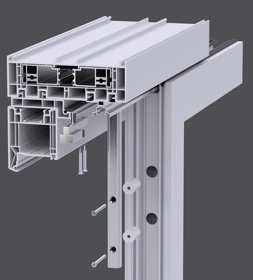 Der neue Anschlagpuffer für den Portal HS ist nahezu unsichtbar