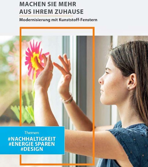 Das Titelbild des neuen Themenhefts „Machen Sie mehr aus Ihrem Zuhause: Modernisierung mit Kunststofffenstern“