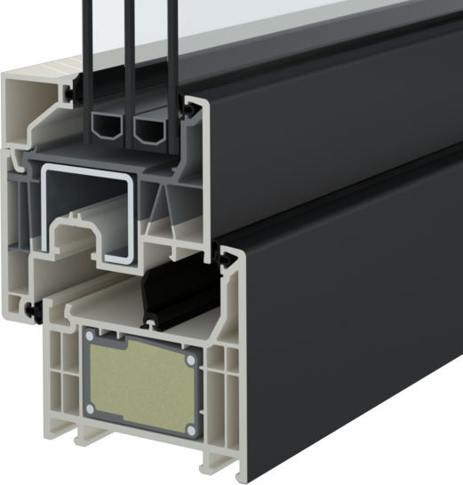 Ausgewählte Profile des System Elegant werden unter dem Namen „Phoenix“ zu 100 % aus wiederverwertetem Kunststoff hergestellt.