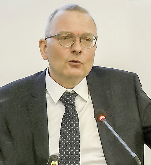 Internorm Unternehmenssprecher und Miteigentümer Christian Klinger auf der Bilanz-Pressekonferenz am 01. März 2022 - © Foto: GLASWELT
