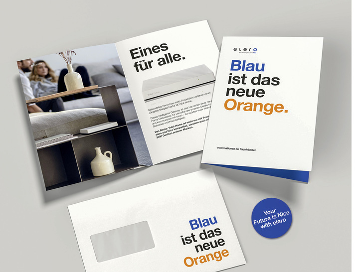 „Blau ist das neue Orange“ steht für eine 
neue strategische Ausrichtung. - © Foto: elero
