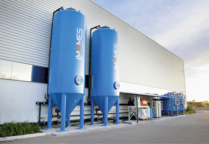 Hier ein Wasseraufbereitungs-System von Immmes bei einem Glasbetrieb