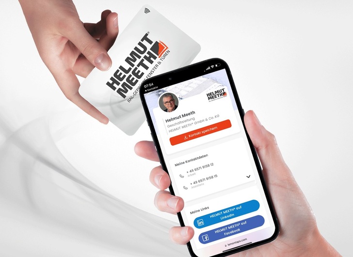 Die digitale Visitenkarte kann neben der Karte auch per QR-Code oder Link in virtuellen Meetings oder E-Mail-Signaturen verwendet werden. - © Helmuth Meeth
