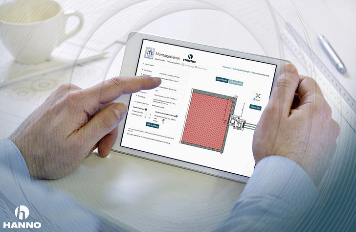 Mit dem Montageplaner des ift Rosenheim bietet Hanno ein digitales Tool zur ­fachgerechten Montage von Fenstern.