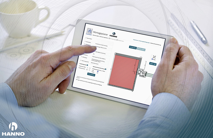 Mit dem Montageplaner des ift Rosenheim bietet Hanno ein digitales Tool zur ­fachgerechten Montage von Fenstern. - © Foto: Hanno
