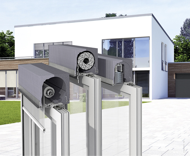 Pakto ist ein komplettes System für alle Anforderungen an ein Aufsatz-Neubaukastensystem mit ZIP, Raffstore oder Rollladen. 